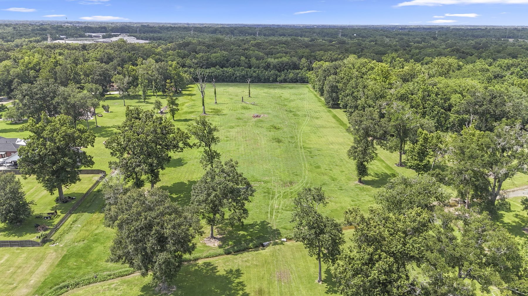 Loosemoore Estate gated grounds with live oaks on 15.43 acres, Gonzales LA